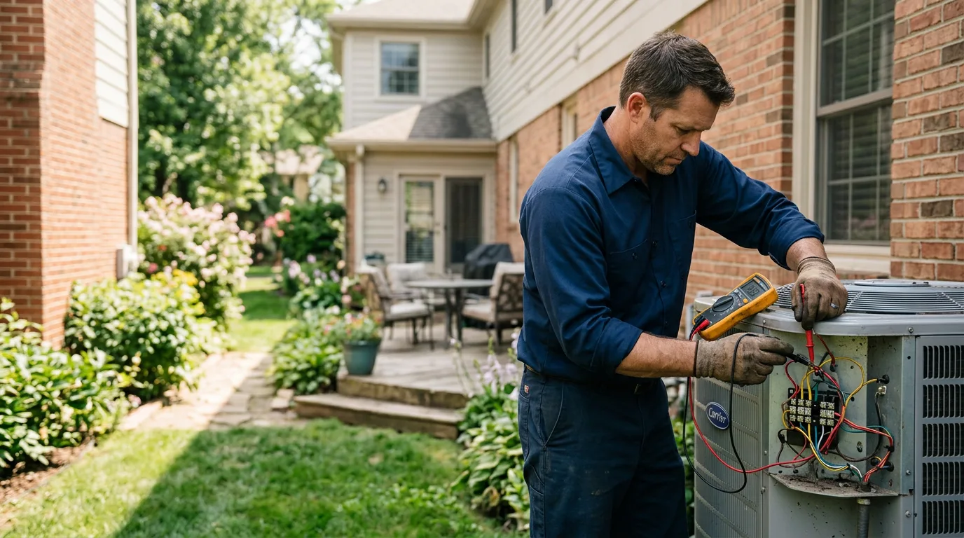 HVAC technician working near Camden, AR
